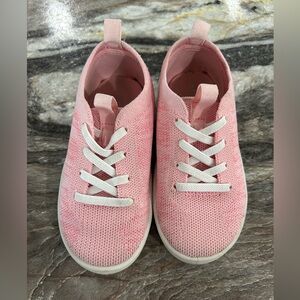 Carter’s Pink cloth/linen slip on shoes-Size 9 Toddler